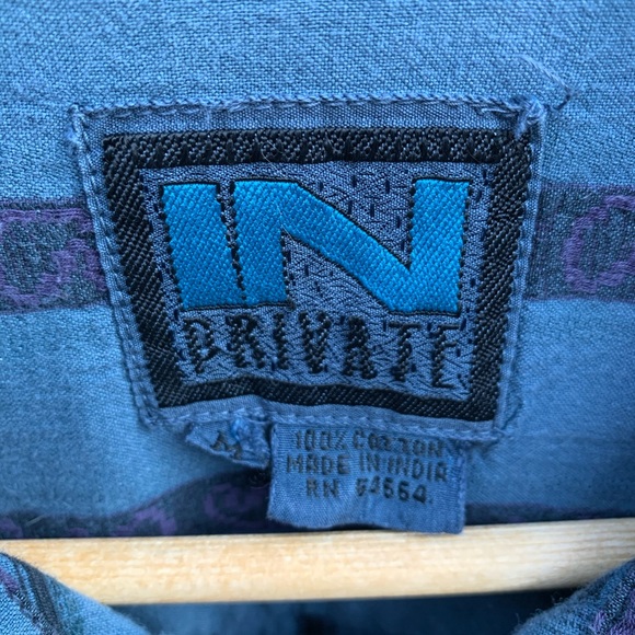 Vintage “In Private” multi print shirt. - Picture 7 of 7